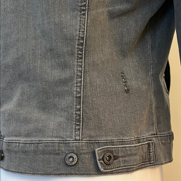 Distressed Denim Jacket Grey - Picture 9 of 11